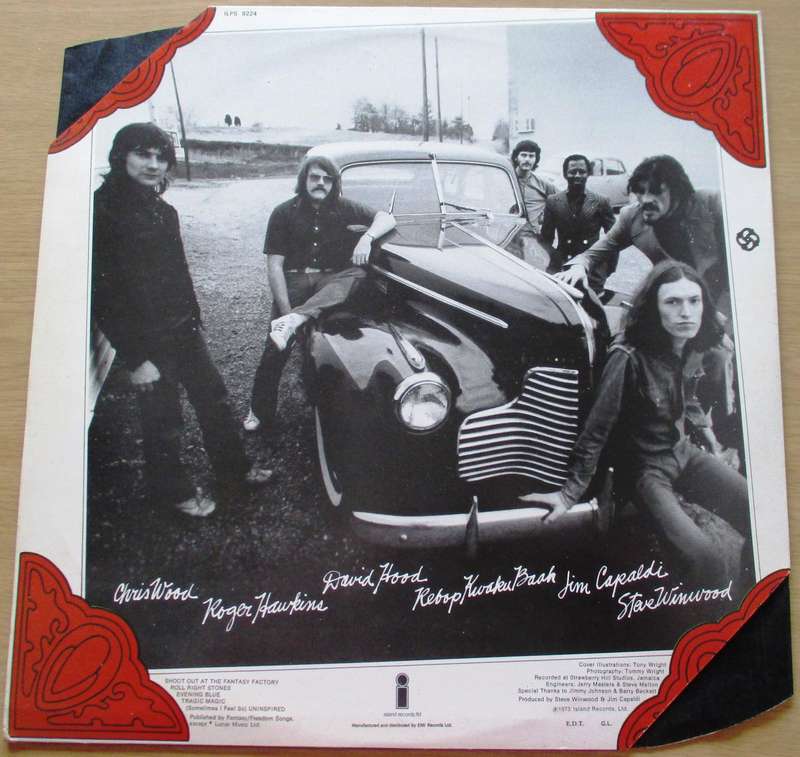 TRAFFIC Shoot Out at the Fantasy Fatory LP VINYL RECORD