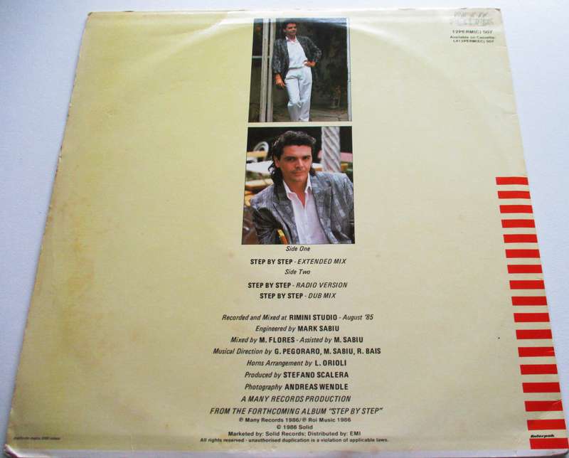 SILVER POZZOLI Step by Step 12" Maxi Single VINYL Record