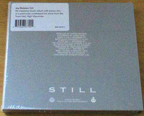 JOY DIVISION Still Deluxe Edition Digipak 2xCD
