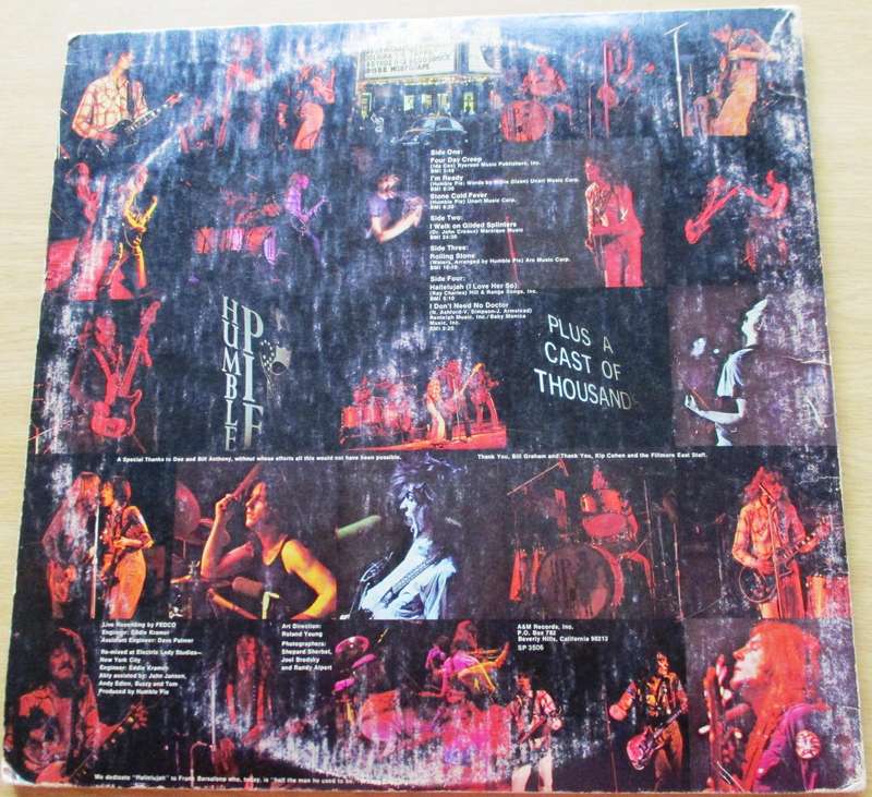 HUMBLE PIE Performance Rockin' the Fillmore 2xLP VINYL Record