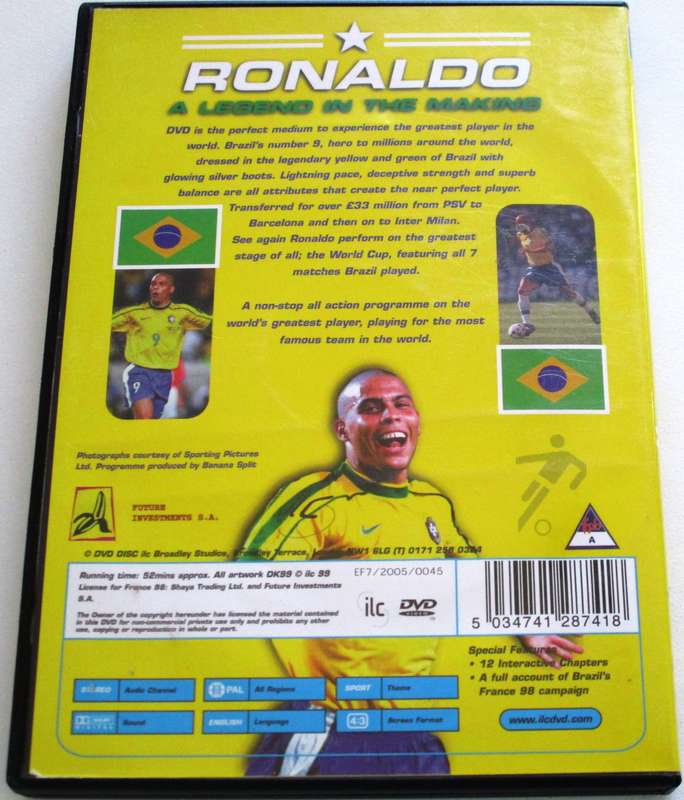 RONALDO A Legend in the Making DVD [BBOX 5]