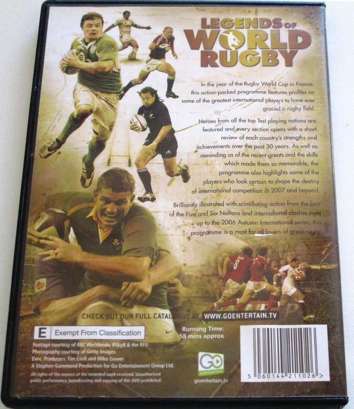 LEGENDS OF WORLD RUGBY DVD [BBOX 5]