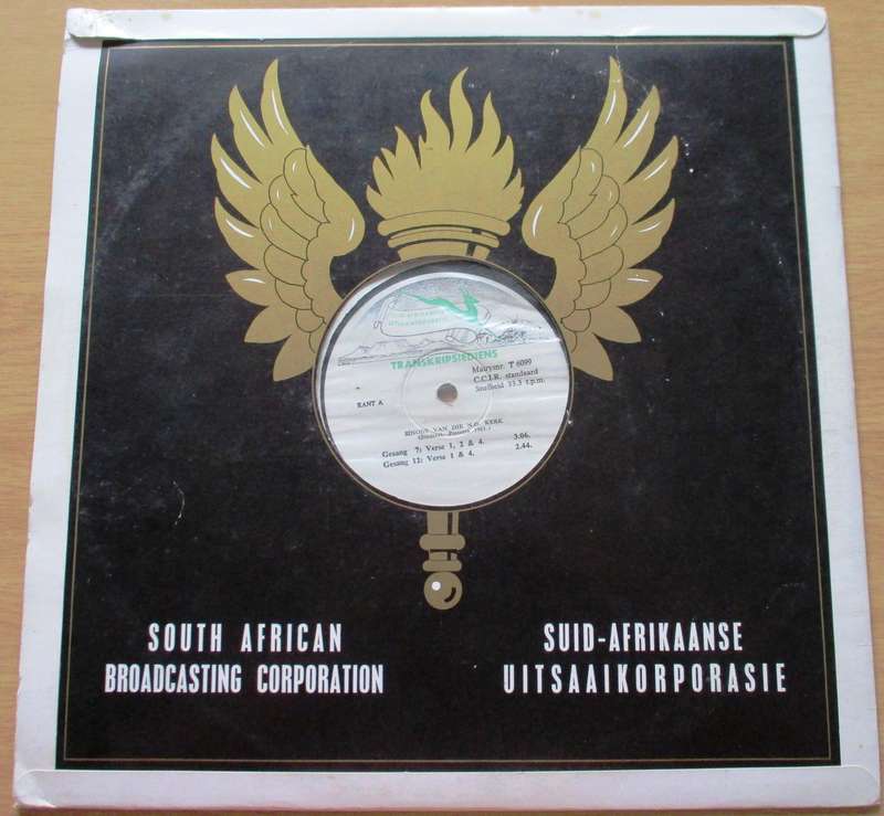 SOUTH AFRICAN BROADCASTING CORPORATION Sinode van die NG KerkLP Record