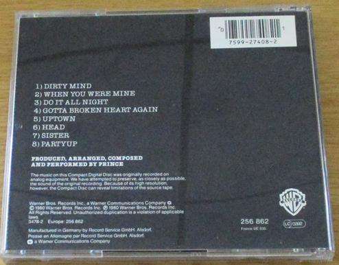 PRINCE Dirty Mind CD [G x 25]