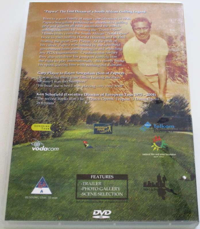 PAPWA The Lost Dream of a South African Golfing Legend DVD [BBOX 6]