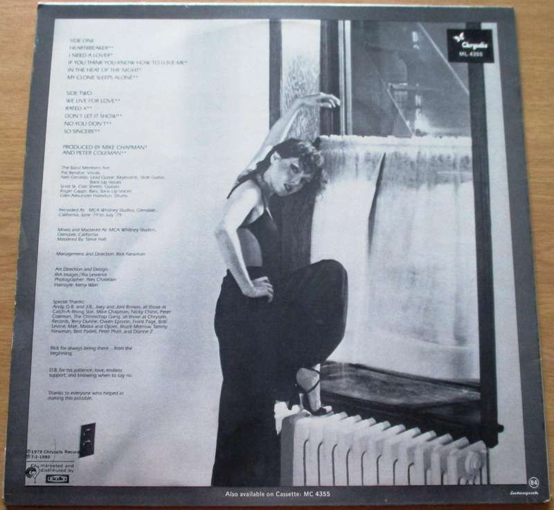 PAT BENATAR In the Heat of the Night Vinyl Record