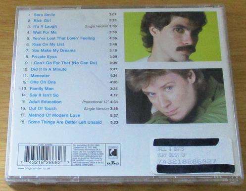 HALL + OATES The Very Best of CD
