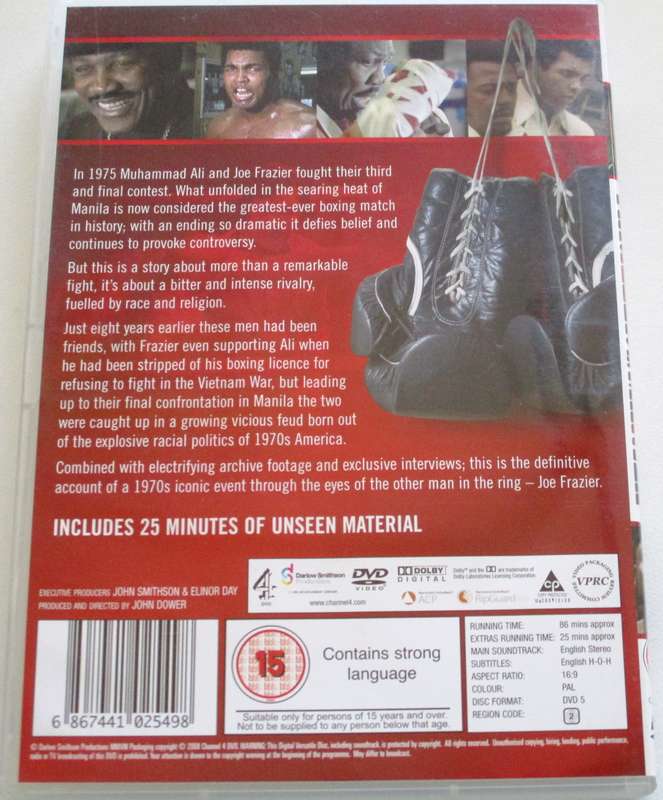 THRILLER IN MANILA ALI vs FRAZIER BOXING DVD [BBOX 7]