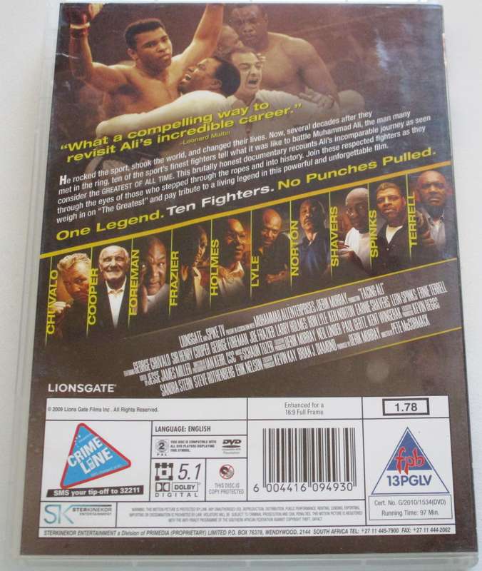 FACING ALI Boxing DVD [BBOX 7]
