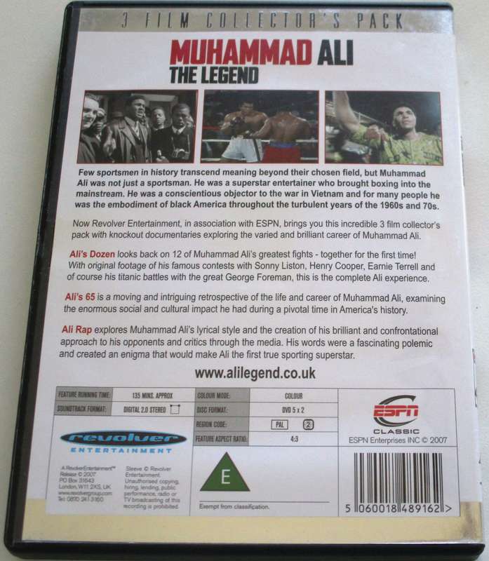 MUHAMMAD ALI Legend BOXING 3xDVD [BBOX 7]