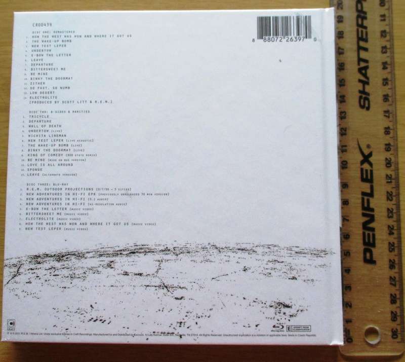 R.E.M. New Adventures In Hi-Fi 25th Anniversary 2xCD + BLU RAY