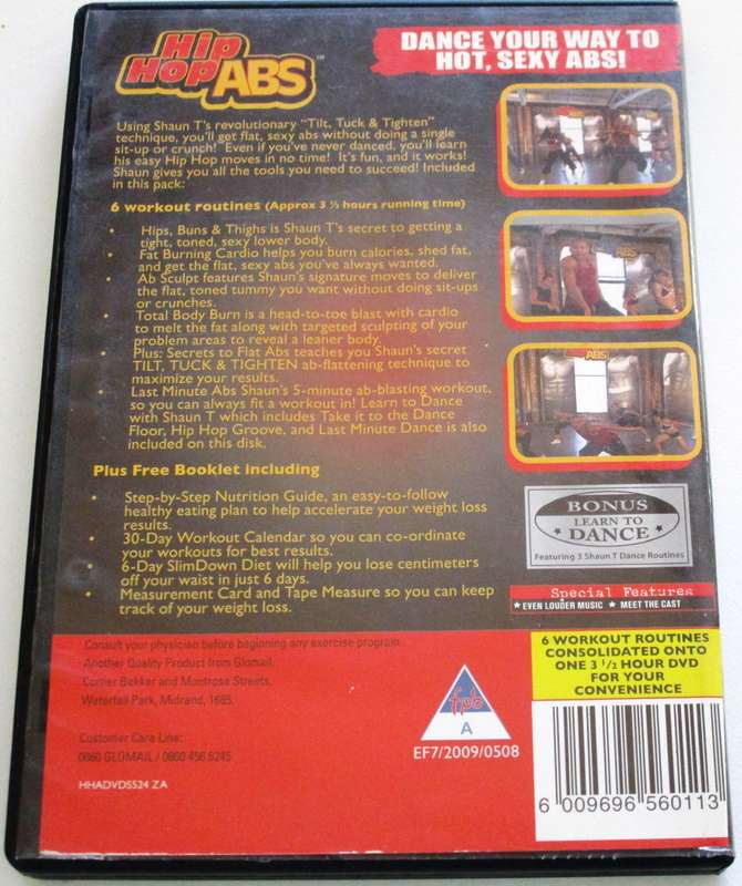HIP HOP ABS Dance Your Way to Hot Sexy Abs DVD  [BBOX 3] REGION 2