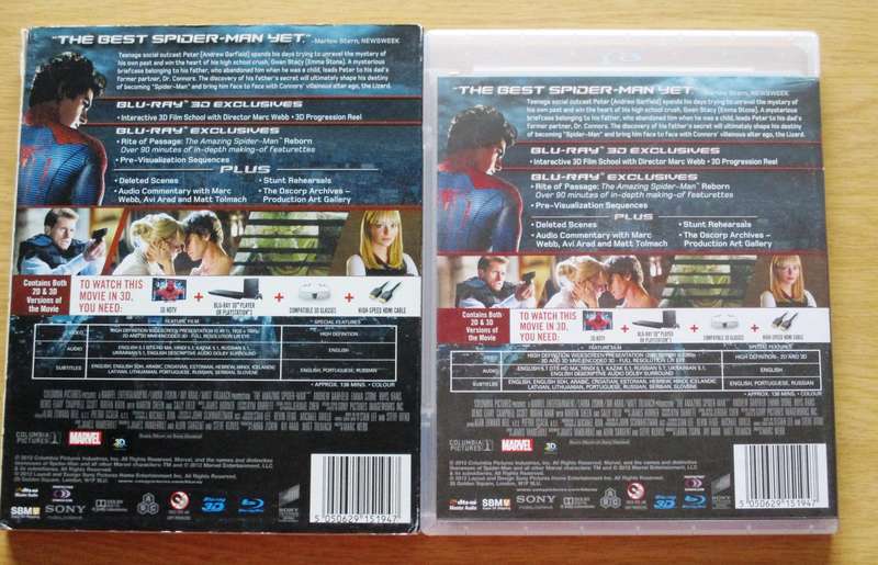THE AMAZING SPIDER-MAN BLU RAY + BLU RAY 3D [BLU RAY SHELF]