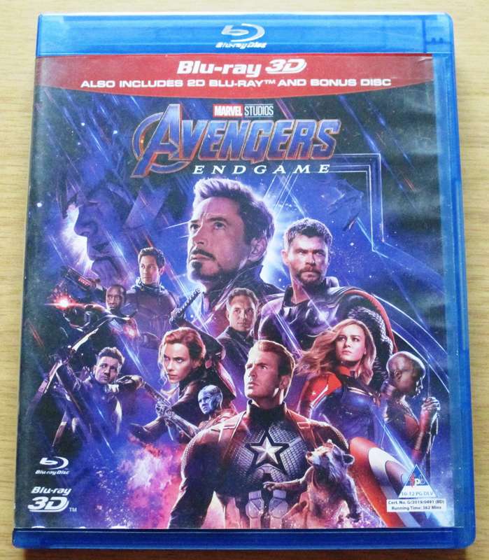 AVENGERS ENDGAME 3D BLU RAY + BLU RAY 3D [BLU RAY SHELF]
