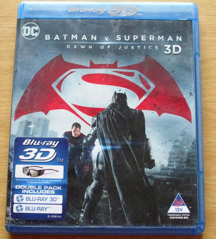 BATMAN Vs SUPERMAN Dawn of Justice 3D BLU RAY + BLU RAY 3D [BLU RAY SHELF]