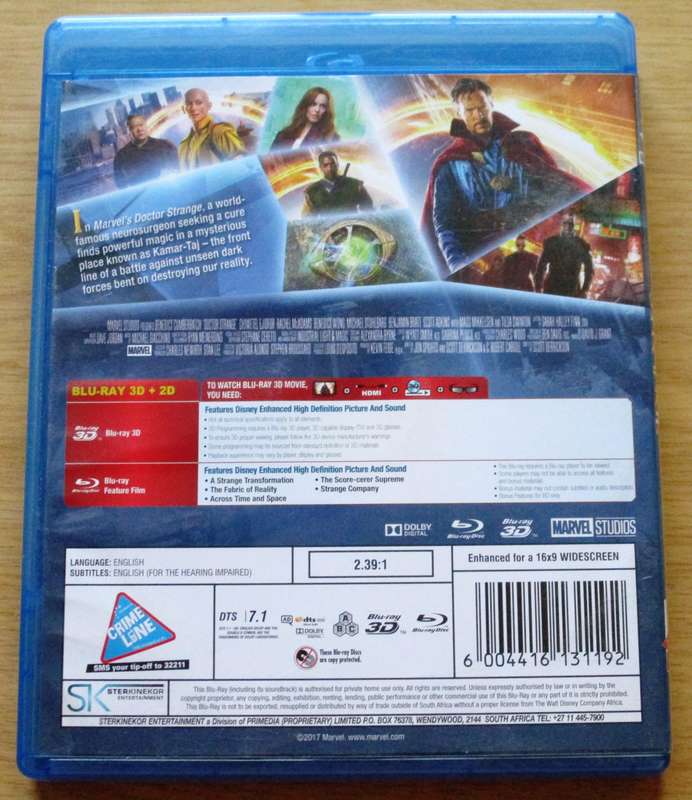 DOCTOR STRANGE BLU RAY + BLU RAY 3D [BLU RAY SHELF]
