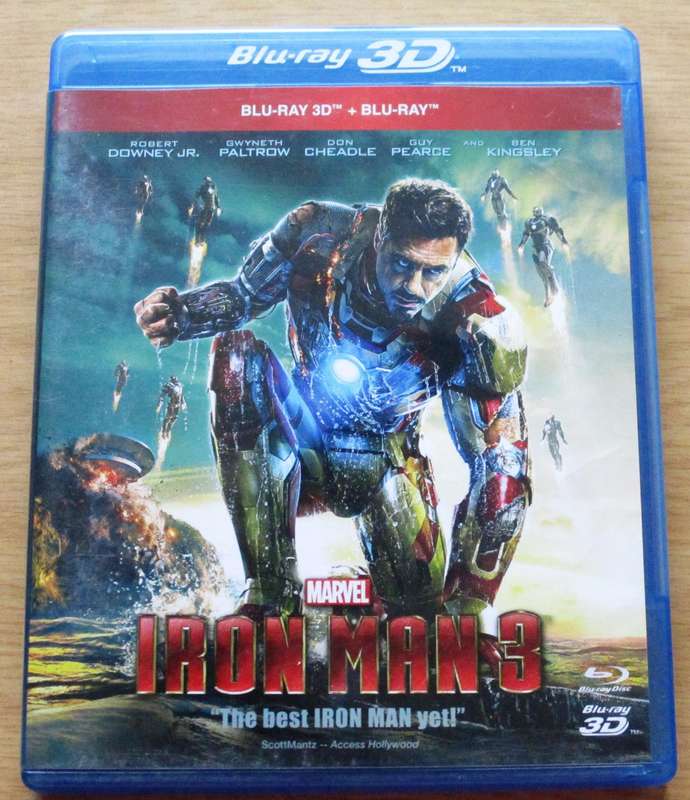 IRON MAN 3 BLU RAY + BLU RAY 3D [BLU RAY SHELF]
