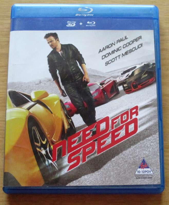 NEED FOR SPEED BLU RAY + BLU RAY 3D [BLU RAY SHELF]