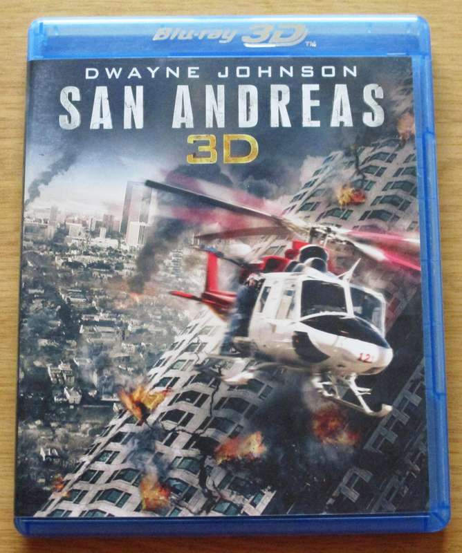 SAN ANDREAS Dwayne Johnson BLU RAY + BLU RAY 3D  [BLU RAY SHELF]