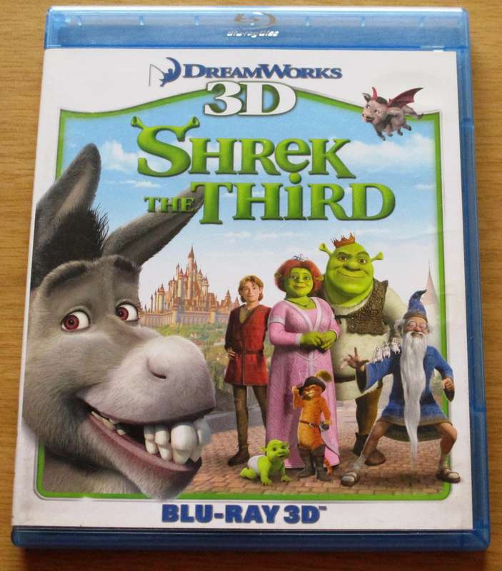 SHREK The Third 3D BLU RAY 3D  [BLU RAY SHELF]