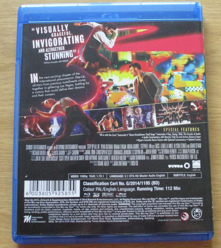 STEP UP ALL IN 3D BLU RAY 3D  [BLU RAY SHELF]