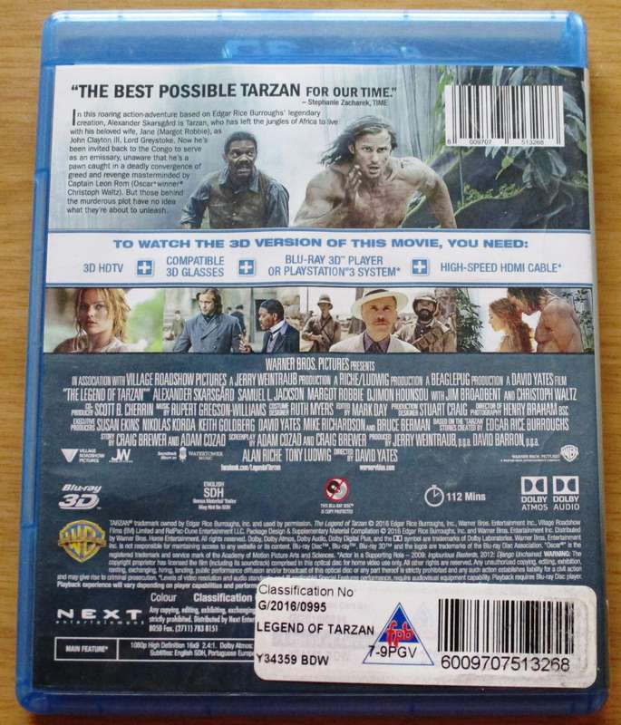 TARZAN 3D BLU RAY 3D [BLU RAY SHELF]