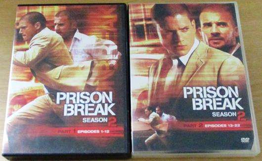 PRISON BREAK Season 2 Part 1 + Part 2 SET DVD [BB14]