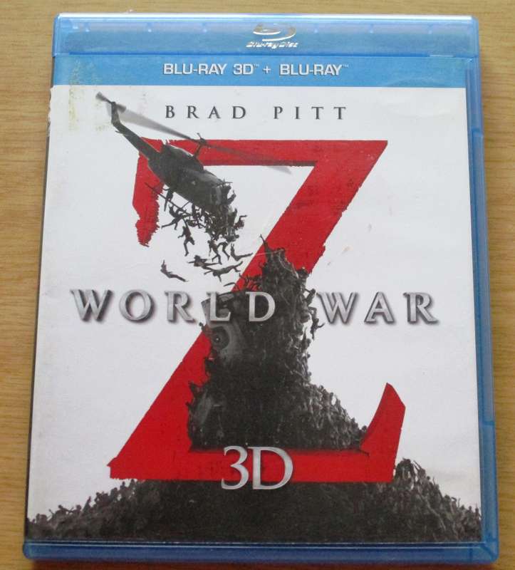 WORLD WAR Z Brad Pitt 3D BLU RAY + BLU RAY 3D [BLU RAY SHELF]