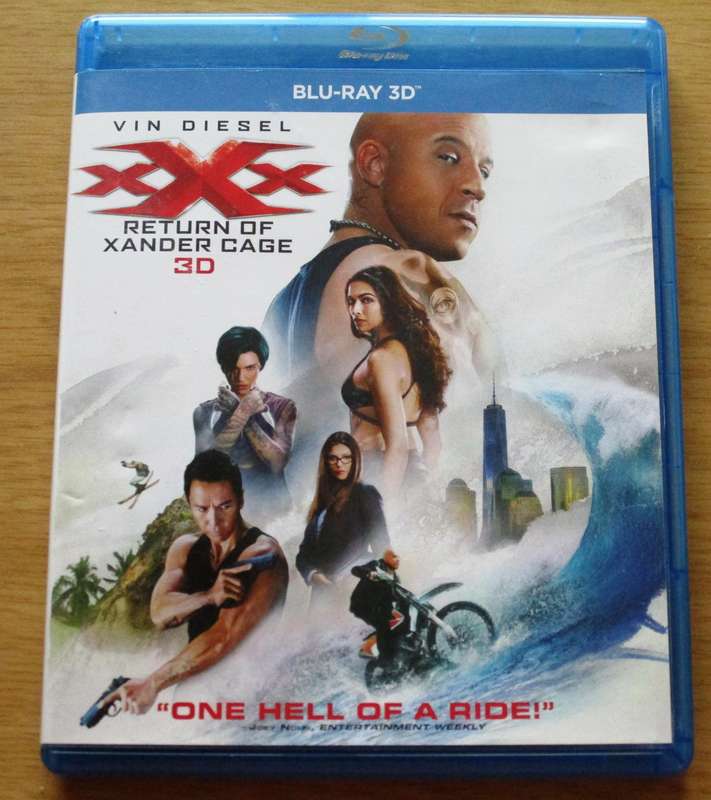 XXX Return of Xander Cage 3D BLU RAY 3D [BLU RAY SHELF]