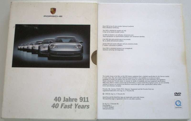 PORSCHE 40 Fast Years DVD  [BBOX 3]
