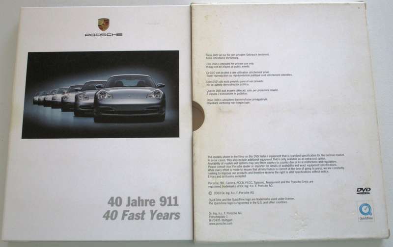 PORSCHE 40 Fast Years DVD  [BBOX 3]
