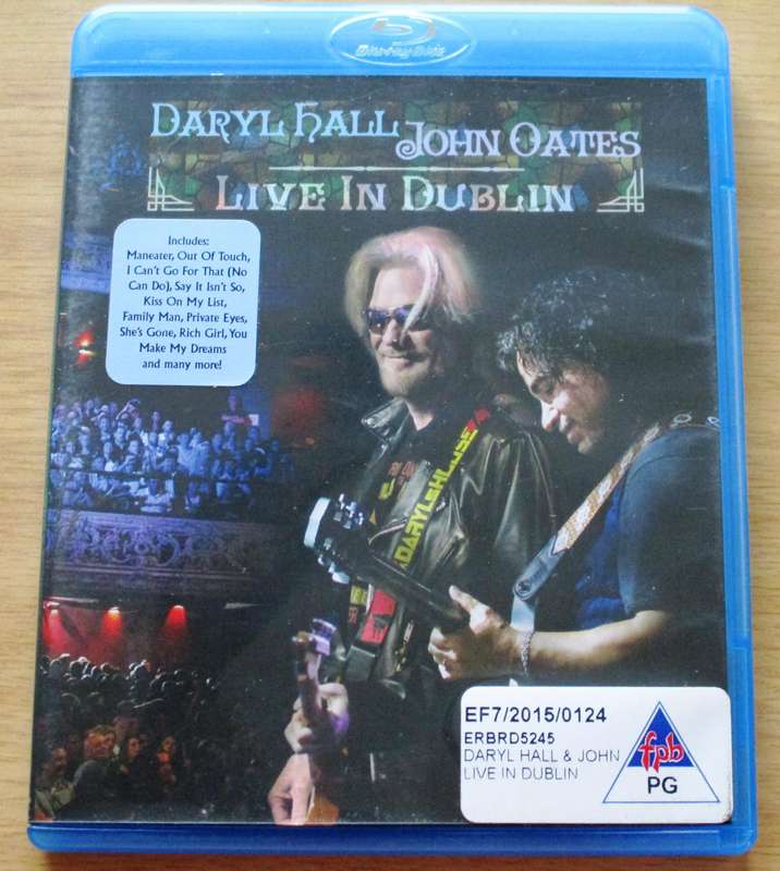 DARYL HALL + JOH OATES Live in Dublin BLU RAY