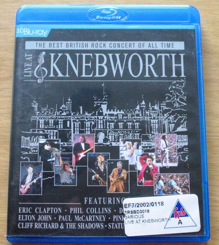 LIVE AT KNEBWORTH Best British Concert of all Time BLU RAY