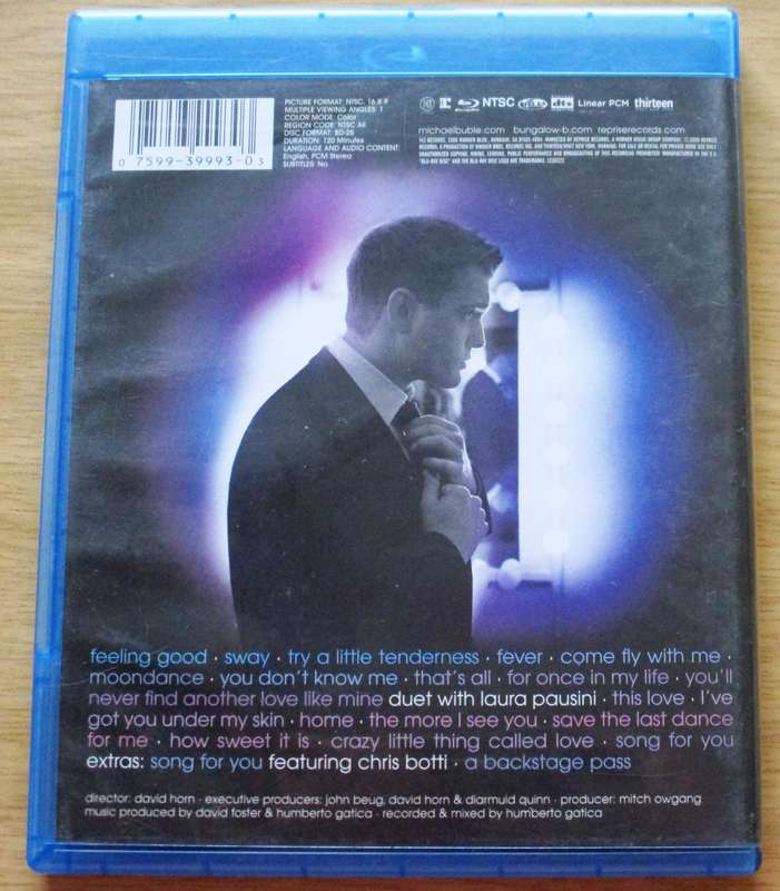 MICHAEL BUBLE Caught in the Act BLU RAY