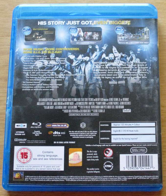 NOTORIOUS No Dream is Too B.I.G. BLU RAY