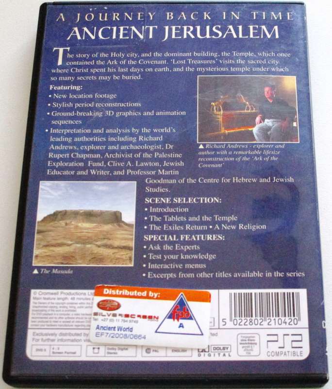 LOST TREASURES OF THE ANCIENT WORLD Ancient Jerusalem DVD [BBOX 4]