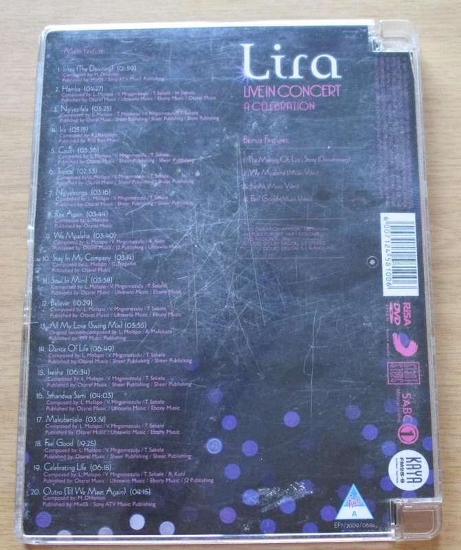 LIRA Live in Concert A Celebration DVD  [OFFICE DVD SHELF]