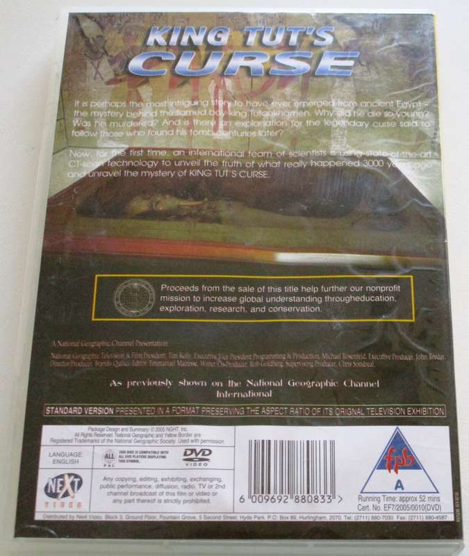 National Geographic KING TUT'S CURSE DVD [BBOX 4]