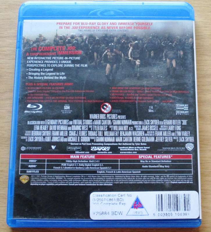 300 The Complete Experience BLU RAY