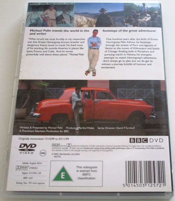MICHAEL PALIN'S HEMINGWAY ADVENTURE On the Trail of an American Legend DVD [BBOX 3]