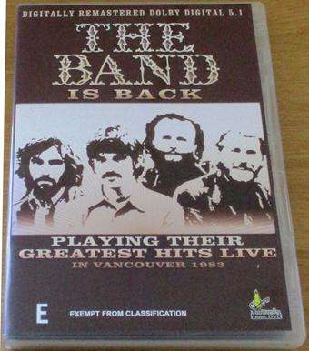 THE BAND is Back Greatest Hits Live in Vancouver 1983 DVD