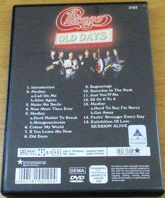 CHICAGO Old Days DVD