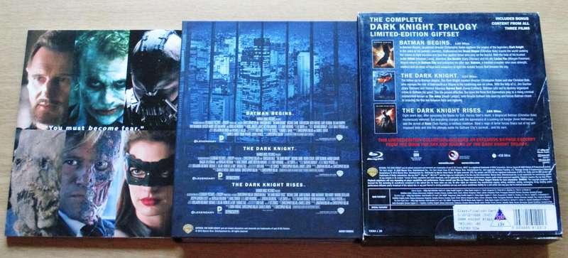 THE DARK KNIGHT TRILOGY BLU RAY BOX SET [Batman Begins + The Dark Knight + The Dark Knight Rises]