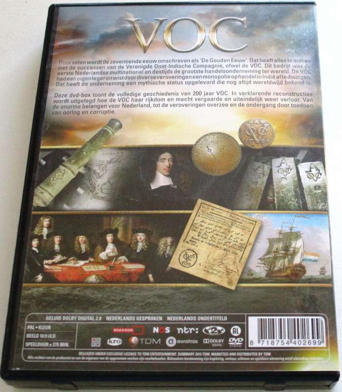 VOC De Gouden Eeuw 3xDVD [BOX SET SHELF] Dutch with NO English Subtitles