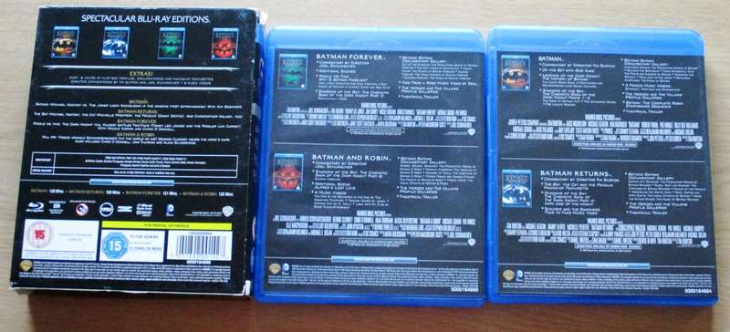 BATMAN: THE MOTION PICTURE ANTHOLOGY 1989-1997 BLU RAY BOX SET
