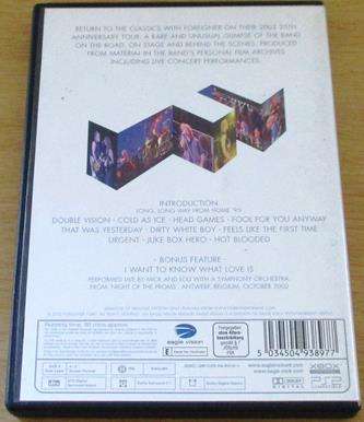 FOREIGNER All Access Tonight Live in Concert DVD