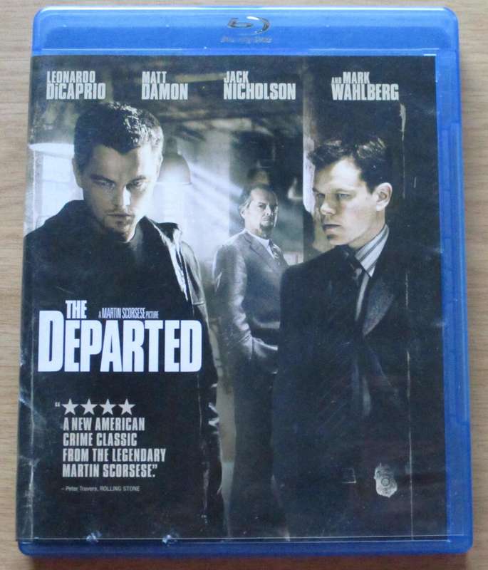 THE DEPARTED Matt Damon Leonardo DiCaprio BLU RAY
