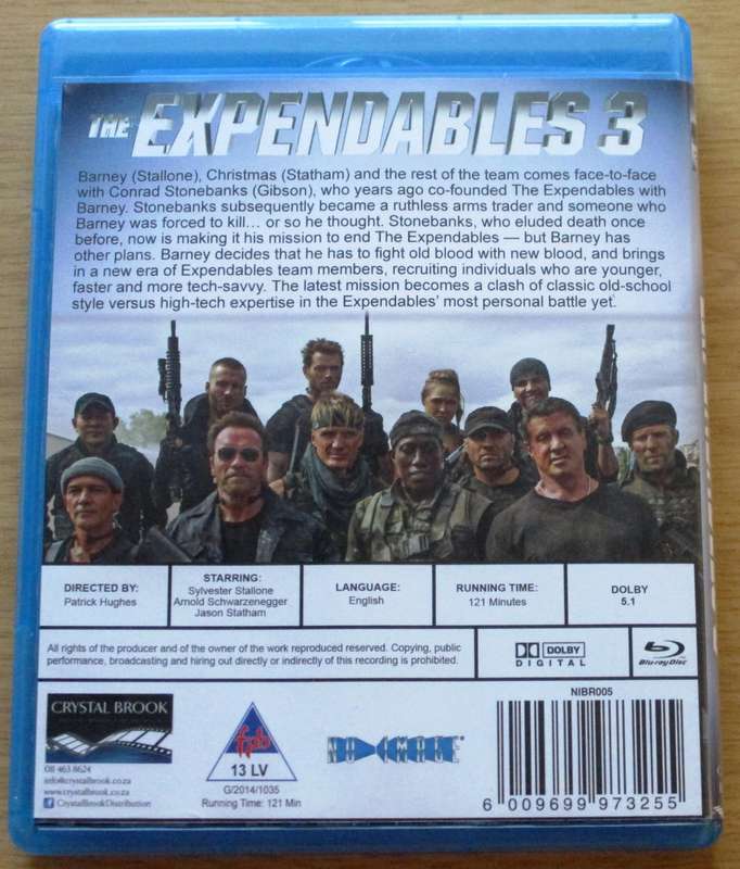 THE EXPENDABLES 3 BLU RAY