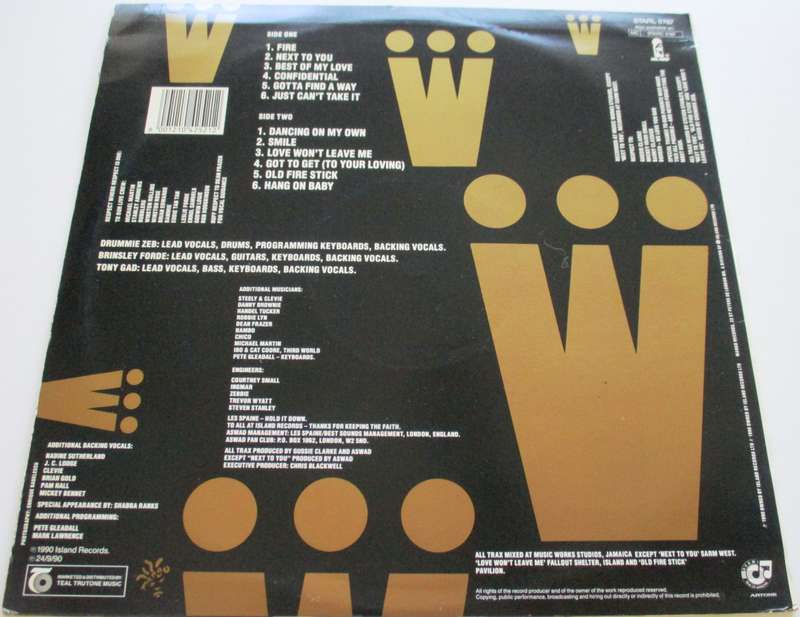 ASWAD Too Wicked LP VINYL Record