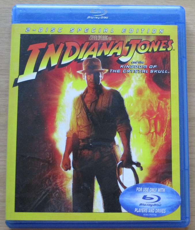 INDIANA JONES and the KINGDOM OF THE CRYSTAL SKULL BLU RAY